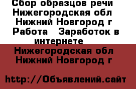 Сбор образцов речи - Нижегородская обл., Нижний Новгород г. Работа » Заработок в интернете   . Нижегородская обл.,Нижний Новгород г.